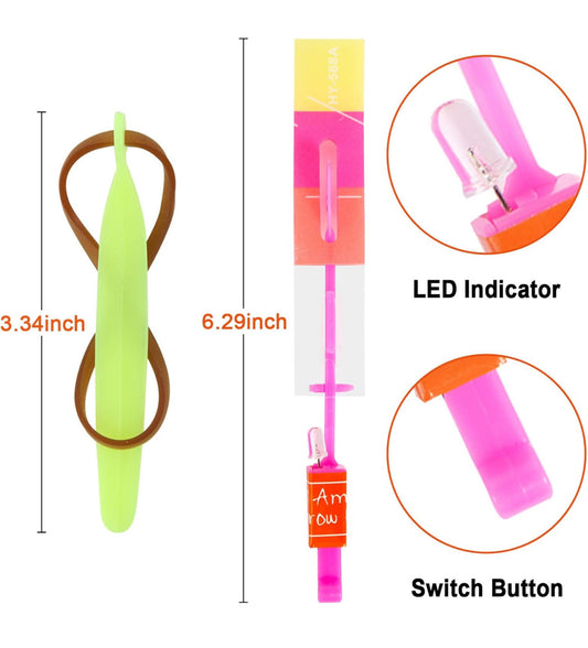 Flying Slingshot Rocket Toy – Light-Up Launcher for Kids