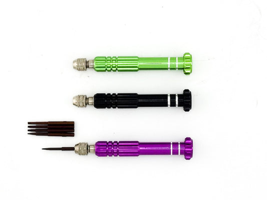 Precision 5-in-1 Multi-Piece Eyeglass Screwdriver Set With Interchangeable Bits