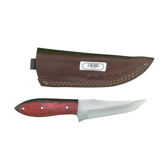 The Redwood Hunter – Fixed Blade Knife with Leather Sheath