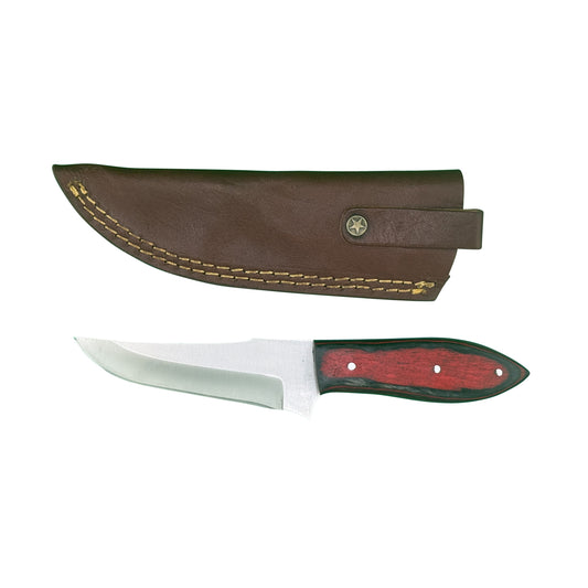 The Redwood Hunter – Fixed Blade Knife with Leather Sheath