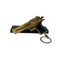 Golden Desert Eagle Toy Keychain