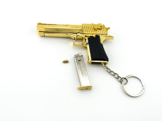 Golden Desert Eagle Toy Keychain