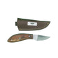 The Ridgeback Skinner – Compact Skinning Knife with Exotic Wood Handle & Leather Sheath