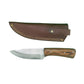 The Timberline – Fixed Blade Knife with Natural Wood Handle & Leather Sheath